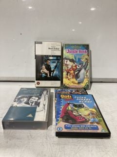 QTY OF ASSORTED ITEMS TO INCLUDE A WIDE VARIETY OF MOVIE DVDs & CDS