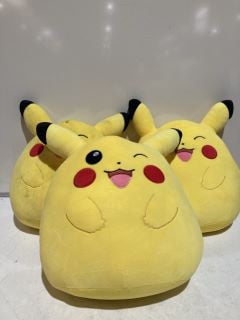 3 POKEMON PIKACHU SQUISHMALLOWS TOTAL RRP £99.99