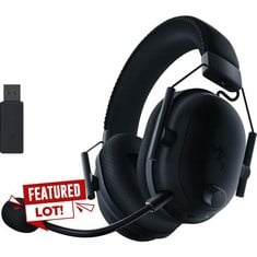 RAZER BLACKSHARK V2 PRO FOR PC - WIRELESS PREMIUM ESPORTS GAMING HEADSET (BLUETOOTH, TRIFORCE TITANIUM 50 MM DRIVERS, HYPERCLEAR SUPERCARDIOID MIC) BLACK. RRP £122: LOCATION - BACK WALL