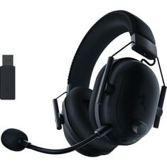 RAZER BLACKSHARK V2 PRO FOR PC - WIRELESS PREMIUM ESPORTS GAMING HEADSET (BLUETOOTH, TRIFORCE TITANIUM 50 MM DRIVERS, HYPERCLEAR SUPERCARDIOID MIC) BLACK. RRP £122: LOCATION - BACK WALL