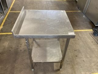 SMALL STAINLLESS STEEL WORK SURFACE W66 XH89 X L60CM