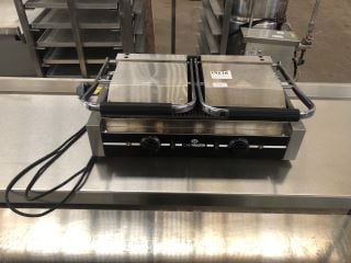 CHEF MASTER STAINLESS STEEL TWIN PANINI/SANDWITCH PRESS WITH GRIDDLE