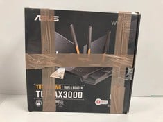 ASUS TUF GAMING WIFI 6 ROUTER (ORIGINAL RRP - €105.00) IN BLACK: MODEL NO TUF-AX3000 (BOX WITH ROUTER) [JPTZ7325].