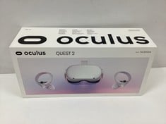 OCULUS QUEST 2 128GB VIRTUAL REALITY GOGGLES (ORIGINAL RRP - €249,99) IN WHITE (WITH BOX + CHARGER AND CONTROLLERS) [JPTZ7318]