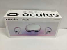 OCULUS QUEST 2 128GB VIRTUAL REALITY GOGGLES (ORIGINAL RRP - €249,99) IN WHITE (WITH BOX + CHARGER + CONTROLLERS) [JPTZ7317]