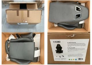 KUBO ERGONOMIC GAMING CHAIR, NYLON, BLACK, ONE SIZE (MAY BE BROKEN OR INCOMPLETE).