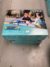 3 X INTEX 68367NP - CHALLENGER 2 INFLATABLE BOAT WITH PADDLES 236 X 114 X 41 CM.