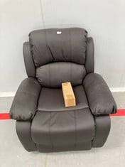 MANUAL RECLINING MASSAGE CHAIR ASTAN HOME BROWN COLOUR.