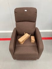 SELF RECLINING ARMCHAIR ASTAN HOME BROWN COLOUR.