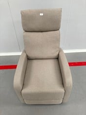 MANUAL RECLINING ARMCHAIR CREAM COLOUR.