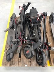 PALLET OF ASSORTED ELECTRIC SCOOTERS INCLUDING RAZOR MX 125 ELECTRIC SCOOTER (ALL BROKEN).