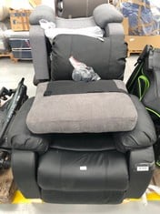 PALLET OF CHAIR PARTS INCLUDING BLACK MASSAGE CHAIR (ALL BROKEN).