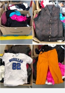 PALLET OF A VARIETY OF CLOTHING FROM DIFFERENT BRANDS, SIZES AND MODELS INCLUDING URBAN CLASSICS .