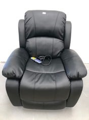 ASTAN HOME MANUAL RECLINING MASSAGE CHAIR (BROKEN AT THE BACK).