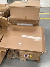 PALLET OF ASSORTED FURNITURE INCLUDING EXTENDABLE TABLE MEASURES 160 X 90 X 75 WHITE (MAY BE BROKEN OR INCOMPLETE).