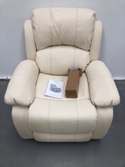 MANUAL MASSAGE CHAIR TREVI CREAM COLOUR.