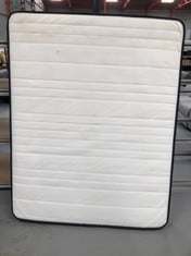 MATTRESS MAKE AND MODEL NOT SPECIFIED MEASURES 150 X 190 INCLUDES TWO PILLOWS (DIRTY ON ONE SIDE).