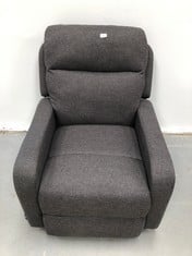 MANUAL RECLINER NALUI GREY COLOUR (SMALL TEAR IN FRONT RIGHT SIDE).