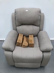 SELF RECLINING MASSAGE CHAIR ASTAN HOME GREY COLOUR.