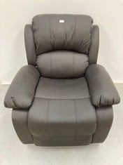 RECLINING MASSAGE AND HEATING CHAIR NALUI BRAND DARK BROWN COLOUR.