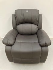 RECLINING MASSAGE AND HEATING CHAIR NALUI BRAND DARK BROWN COLOUR.