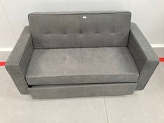 TWO SEATER SOFA BED GREY COLOUR .