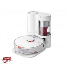 6 X ROBOROCK S7 + AUTOMATIC EMPTYING STATION, HOOVER ROBOT SUCTION HYPERFORCE MOP SELF LIFTING MOP WATER 300ML AND DUST 470ML, 5200MAH, WHITE, R100011, RRP: 499.00€.