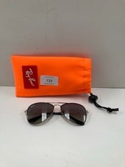 SILVER AND BLACK RAY-BAN SUNGLASSES MODEL 9506S - LOCATION 14A.