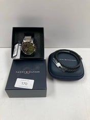 2 X ITEMS TOMMY HILFIGER VARIOUS MODELS INCLUDING WATCH MODEL TH.394.2.34.2834 - LOCATION 6A.