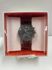 FOSSIL BLACK AND RED WATCH MODEL NDW2F11 - LOCATION 6A.