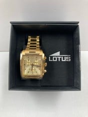 GOLD LOTUS WATCH MODEL 18853 - LOCATION 6A.