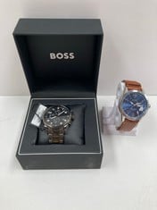 2 X HUGO BOSS WATCH MODELS HB.470.1.34.3806 AND HB.279.1.14.2872 - LOCATION 2A.