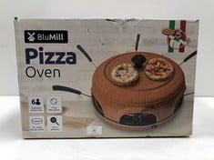 BLUMILL ELECTRIC PIZZA OVEN WITH TONE-IN-TONE HOOD, FOR EVEN HEAT, WITH SPATULA, DOUGH MOULD AND RECIPES, SUITABLE FOR 6 PERSONS (P.V.P - LOCATION 21A.