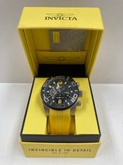 INVICTA WATCH YELLOW, SILVER AND BLACK COLOUR MODEL 22808 - LOCATION 2A.