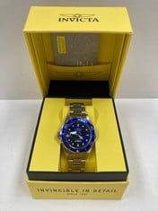 INVICTA WATCH NAVY BLUE AND SILVER MODEL 9204 - LOCATION 2A.