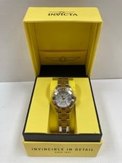 INVICTA WATCH GOLD, SILVER AND WHITE MODEL 6895- LOCATION 2A.