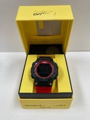 INVICTA DIGITAL WATCH RED AND BLACK MODEL 47528- LOCATION 2A.