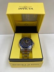 INVICTA SILVER AND BLUE WATCH MODEL 6621- LOCATION 2A.