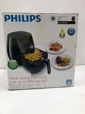 PHILIPS OIL-LESS FRYER HD9220/20 - AIRFRYER WITH AIR RAPID TECHNOLOGY, RECIPE BOOKLET INCLUDED, COLOUR BLACK -LOCATION 25A .