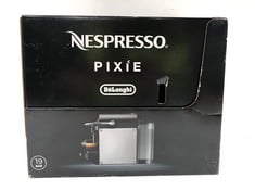 NESPRESSO DE'LONGHI PIXIE EN125R - NESPRESSO CAPSULE COFFEE MACHINE, 19 BAR, AUTOMATIC SHUT-OFF, CARMINE RED -LOCATION 25A .