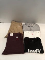 5 X LEVIS BRAND CLOTHING VARIOUS SIZES AND MODELS INCLUDING GREY POLO SHIRT SIZE XXL - LOCATION 43A.