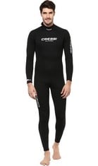 CRESSI SUMMER WETSUIT 2,5 MM FULL WETSUIT BACK ZIP, BLACK - LOCATION 16A.