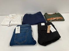 5 X JACK & JONES CLOTHING VARIOUS SIZES AND STYLES INCLUDING WHITE SHIRT SIZE S - LOCATION 5B.