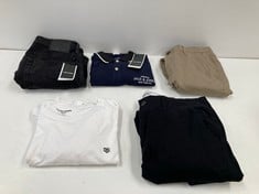 5 X JACK & JONES CLOTHING VARIOUS SIZES AND STYLES INCLUDING NAVY BLUE POLO SHIRT SIZE S - LOCATION 9B.