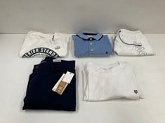 5 X JACK & JONES CLOTHING VARIOUS SIZES AND STYLES INCLUDING NAVY BLUE POLO SHIRT SIZE M - LOCATION 21B.