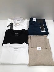 5 X JACK AND JONES CLOTHING VARIOUS SIZES AND STYLES INCLUDING WHITE SHIRT SIZE L - LOCATION 45B.