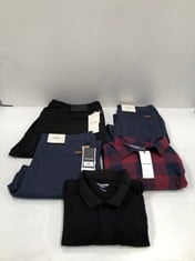 5 X JACK AND JONES CLOTHING VARIOUS SIZES AND STYLES INCLUDING PLAID SHIRT SIZE XL - LOCATION 49B.