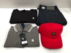 4 X RAW BRAND CLOTHING VARIOUS SIZES AND MODELS INCLUDING GREY POLO SHIRT SIZE XS - LOCATION 42B.