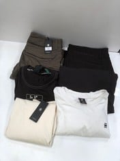 6 X CLOTHING BRAND RAW VARIOUS MODELS AND SIZES INCLUDING BEIGE DRESS SIZE XS - LOCATION 30B .