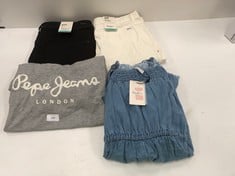 4!X PEPE JEANS BRAND CLOTHING VARIOUS MODELS AND SIZES INCLUDING DENIM OVERALLS SIZE XS - LOCATION 30B .